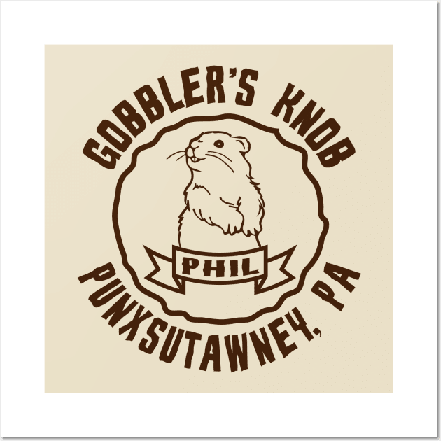 Punxsutawney Phil Groundhog Day Wall Art by Mike Ralph Creative